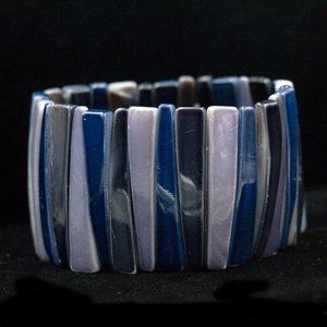 1-¾" WIDE ROYAL LAVENDER STRETCH BRACELET - JBYSL1